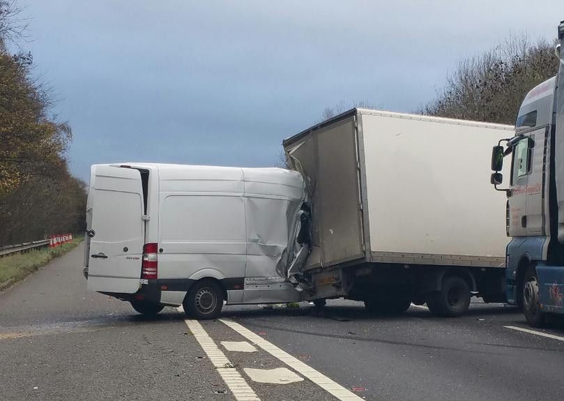 A38 open again after big smash at Alfreton